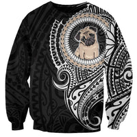 Polynesian Pug Dog Sweatshirt Dog In My Heart LT6 - Wonder Print Shop
