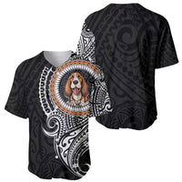 Polynesian Basset Hound Dog Baseball Jersey Dog In My Heart LT6 - Wonder Print Shop