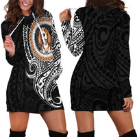 Polynesian Basset Hound Dog Hoodie Dress Dog In My Heart LT6 - Wonder Print Shop