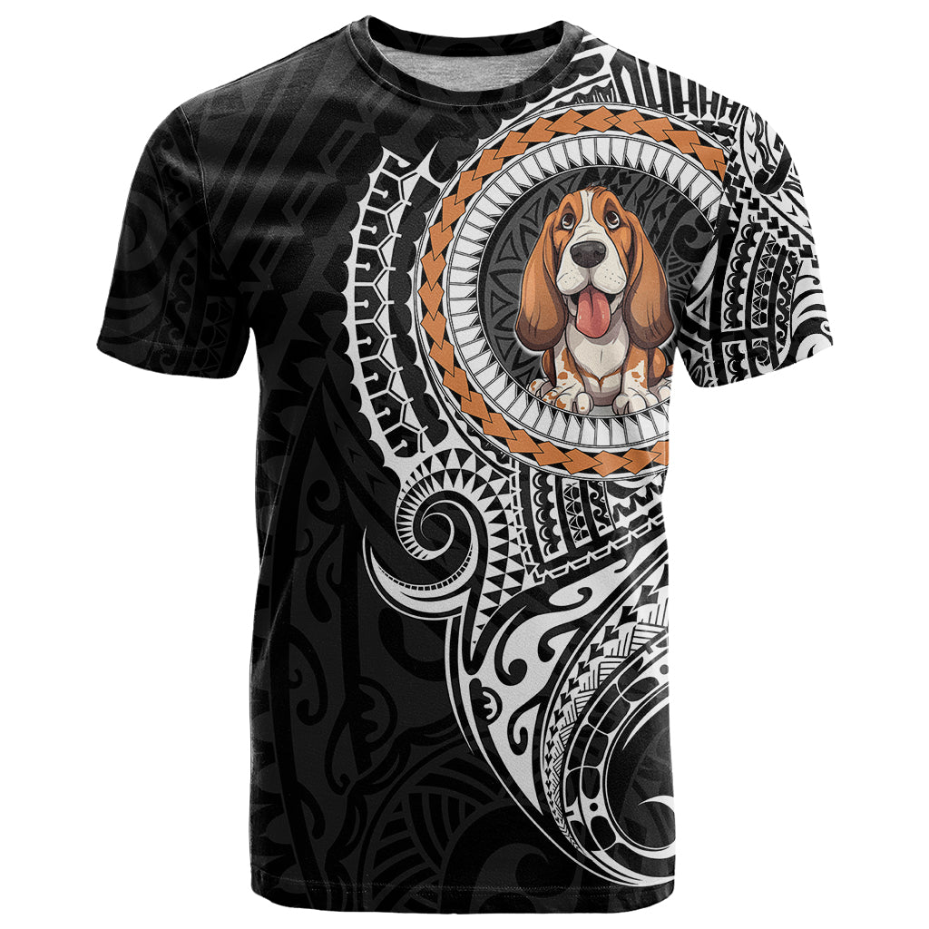 Polynesian Basset Hound Dog T Shirt Dog In My Heart LT6 - Wonder Print Shop
