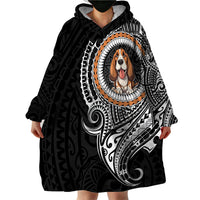 Polynesian Basset Hound Dog Wearable Blanket Hoodie Dog In My Heart LT6 - Wonder Print Shop