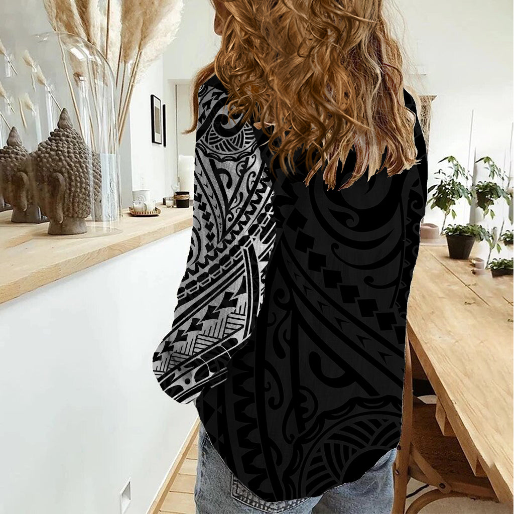 Polynesian Basset Hound Dog Women Casual Shirt Dog In My Heart LT6 - Wonder Print Shop