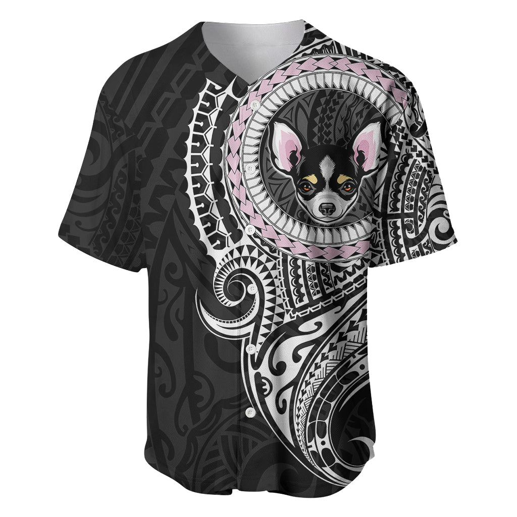 Polynesian Chihuahua Dog Baseball Jersey Dog In My Heart LT6 - Wonder Print Shop