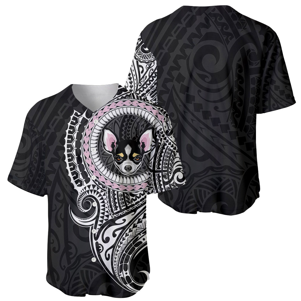 Polynesian Chihuahua Dog Baseball Jersey Dog In My Heart LT6 - Wonder Print Shop