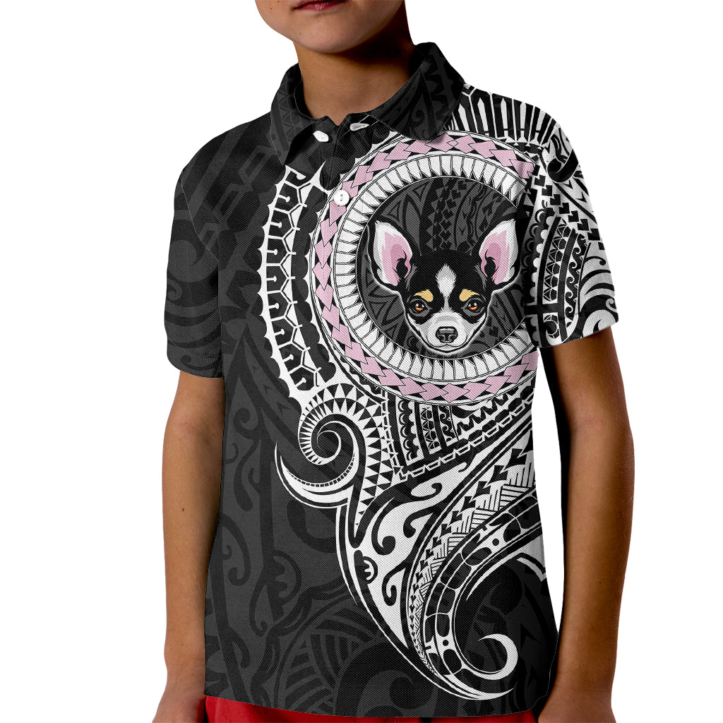 Polynesian Chihuahua Dog Kid Polo Shirt Dog In My Heart LT6 - Wonder Print Shop