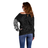 Polynesian Chihuahua Dog Off Shoulder Sweater Dog In My Heart LT6 - Wonder Print Shop