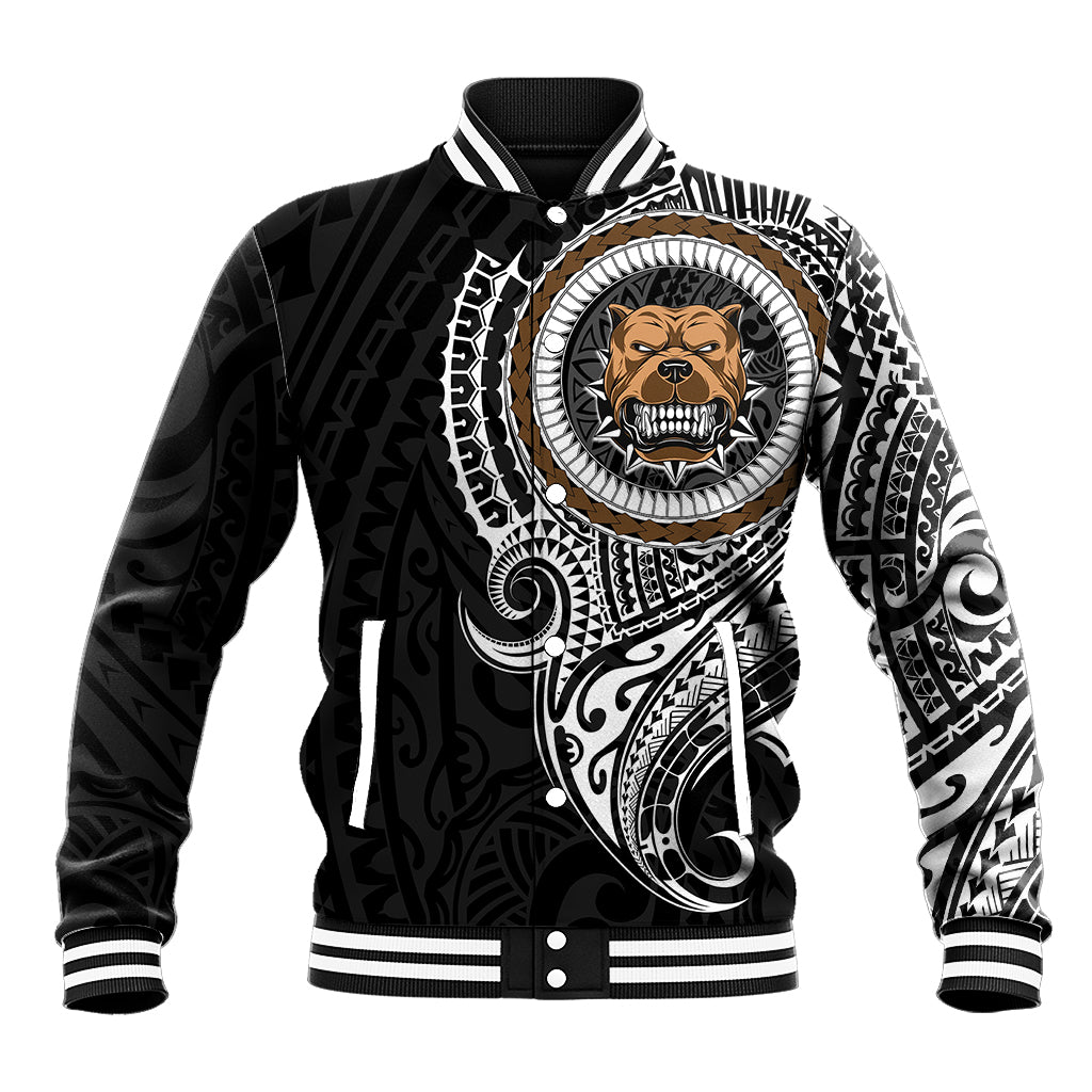 Polynesian Pitbull Dog Baseball Jacket Dog In My Heart LT6 - Wonder Print Shop