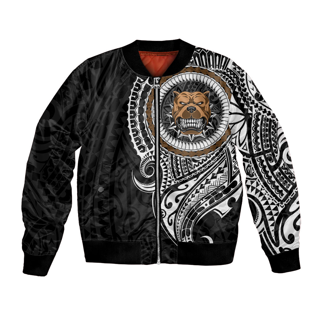 Polynesian Pitbull Dog Bomber Jacket Dog In My Heart LT6 - Wonder Print Shop