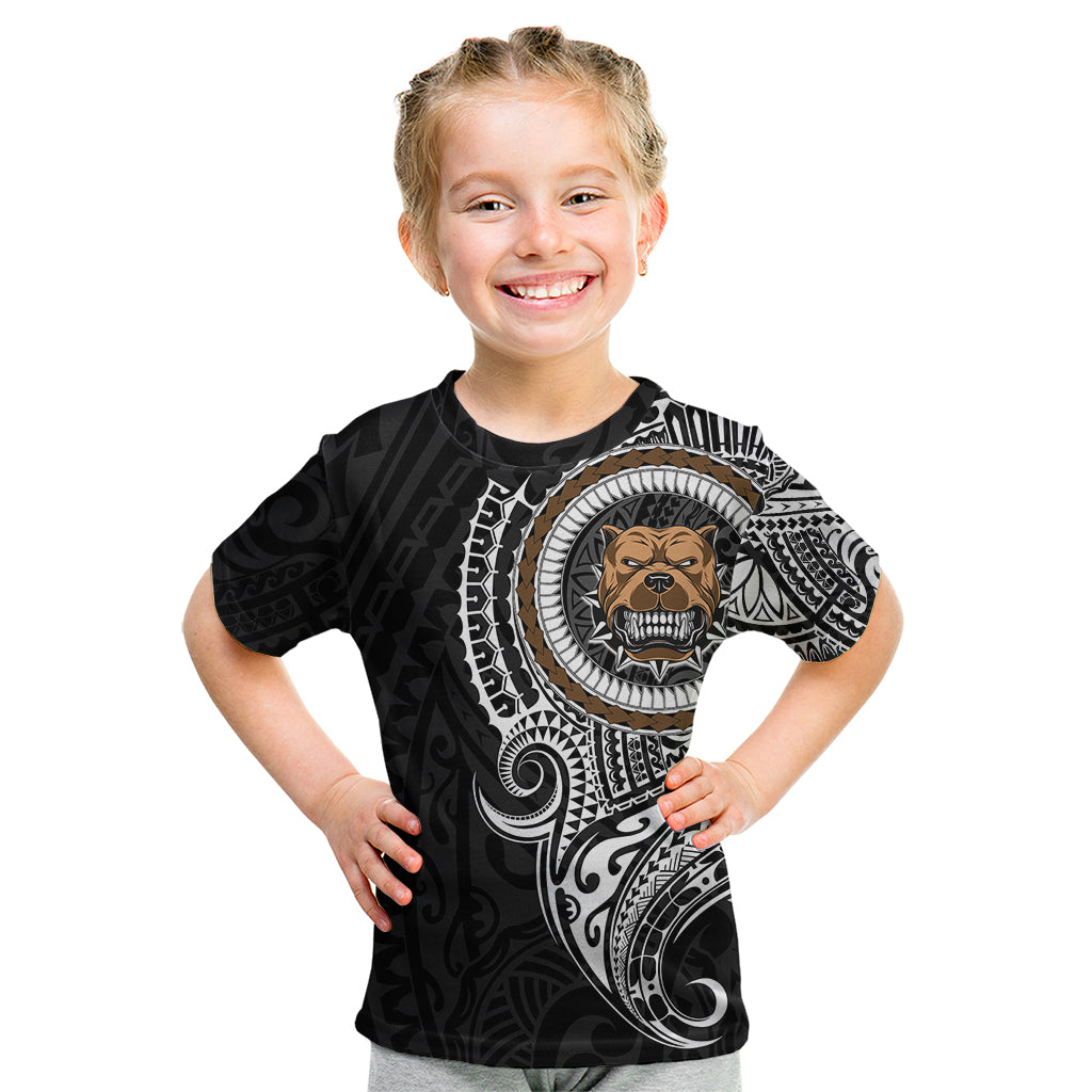 Polynesian Pitbull Dog Kid T Shirt Dog In My Heart LT6 - Wonder Print Shop
