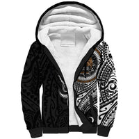 Polynesian Pitbull Dog Sherpa Hoodie Dog In My Heart LT6 - Wonder Print Shop