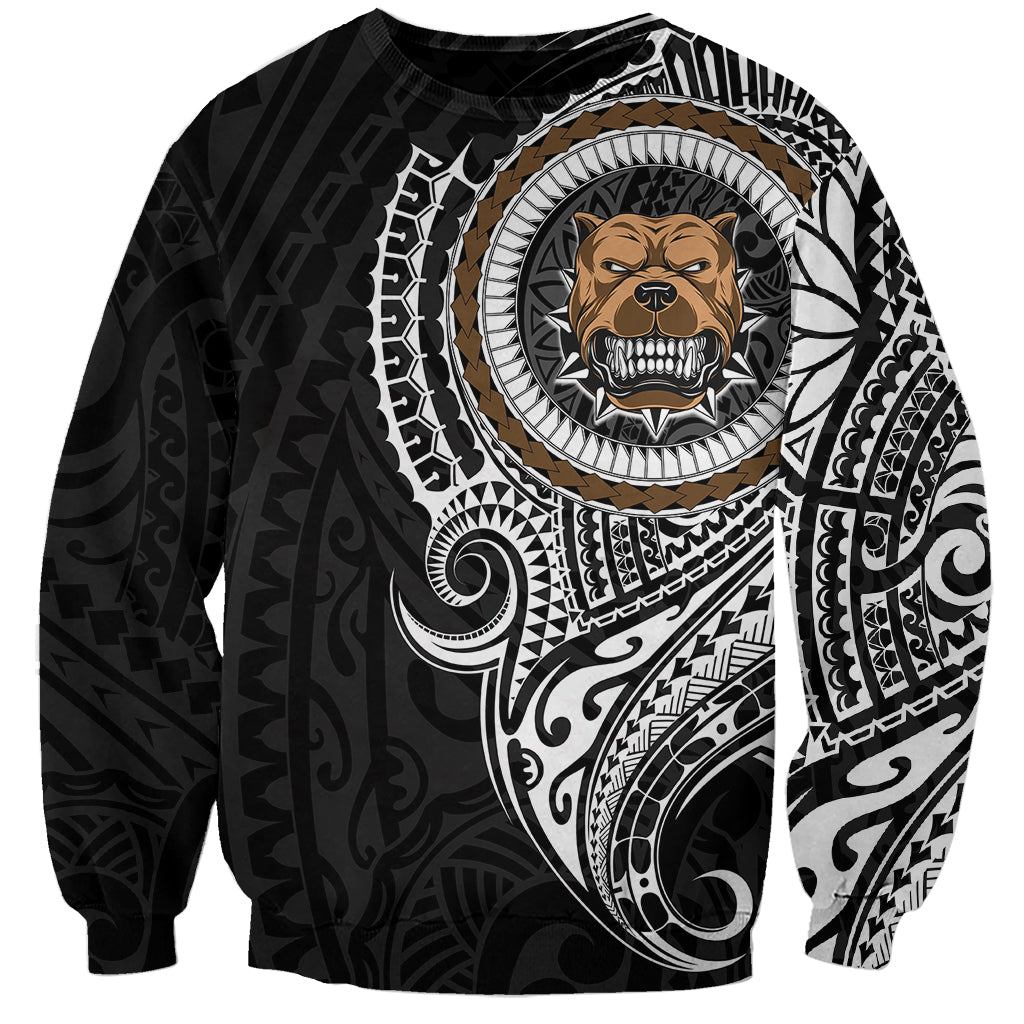 Polynesian Pitbull Dog Sweatshirt Dog In My Heart LT6 - Wonder Print Shop