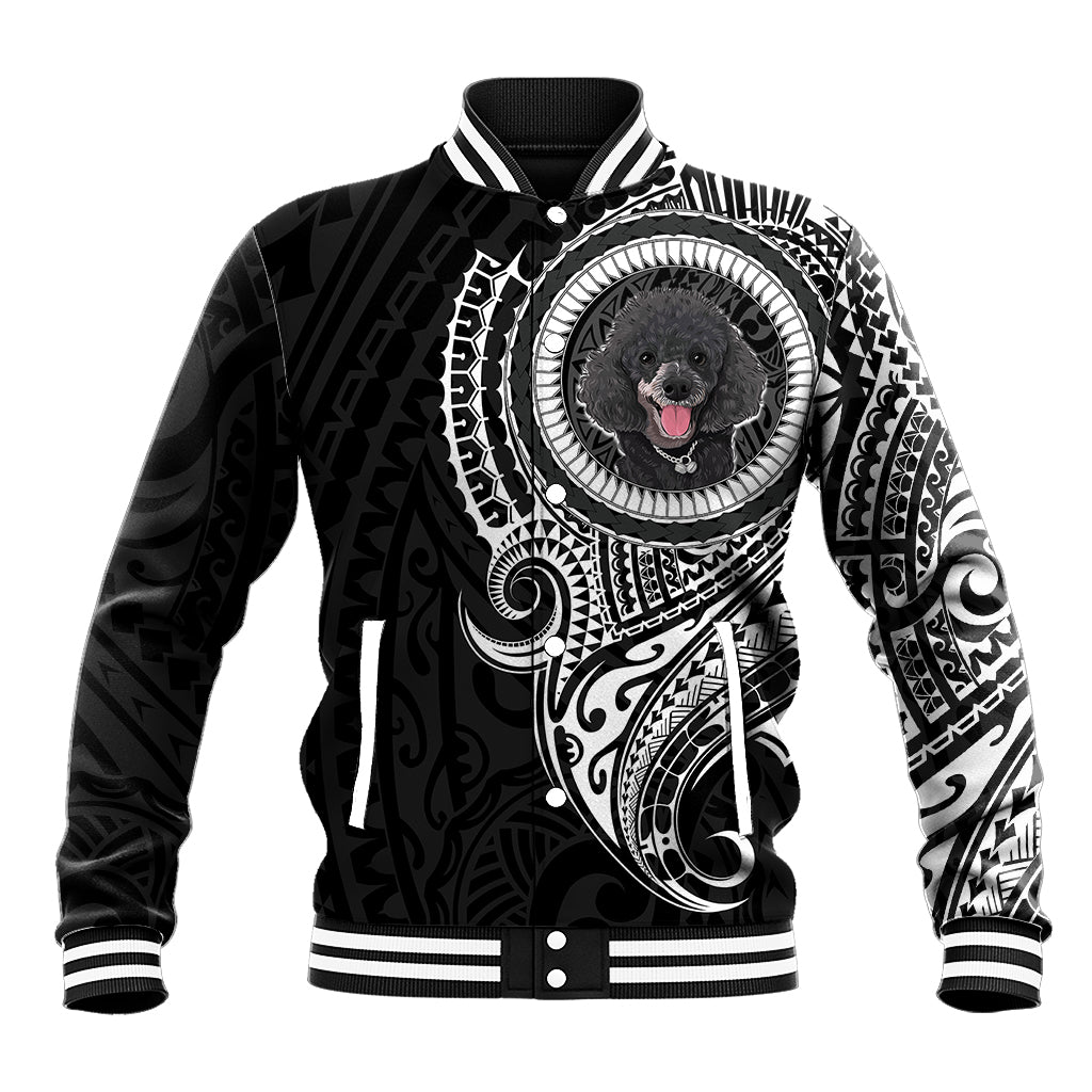 Polynesian Poodle Dog Baseball Jacket Dog In My Heart LT6 - Wonder Print Shop