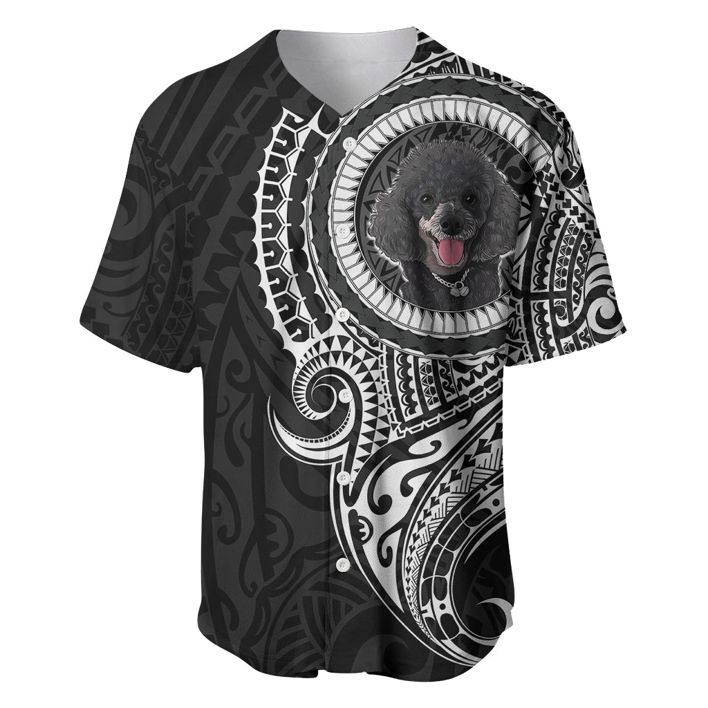 Polynesian Poodle Dog Baseball Jersey Dog In My Heart LT6 - Wonder Print Shop