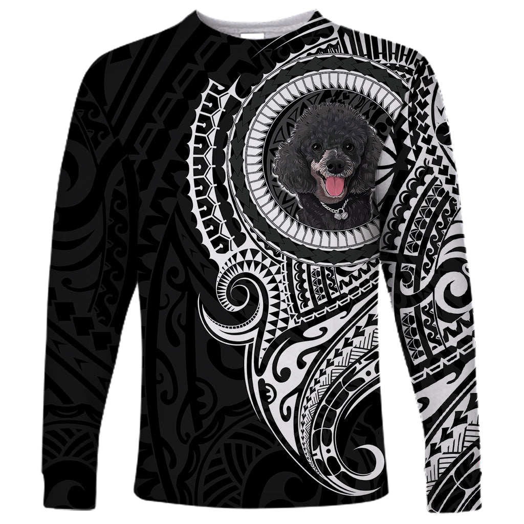 Polynesian Poodle Dog Long Sleeve Shirt Dog In My Heart LT6 - Wonder Print Shop