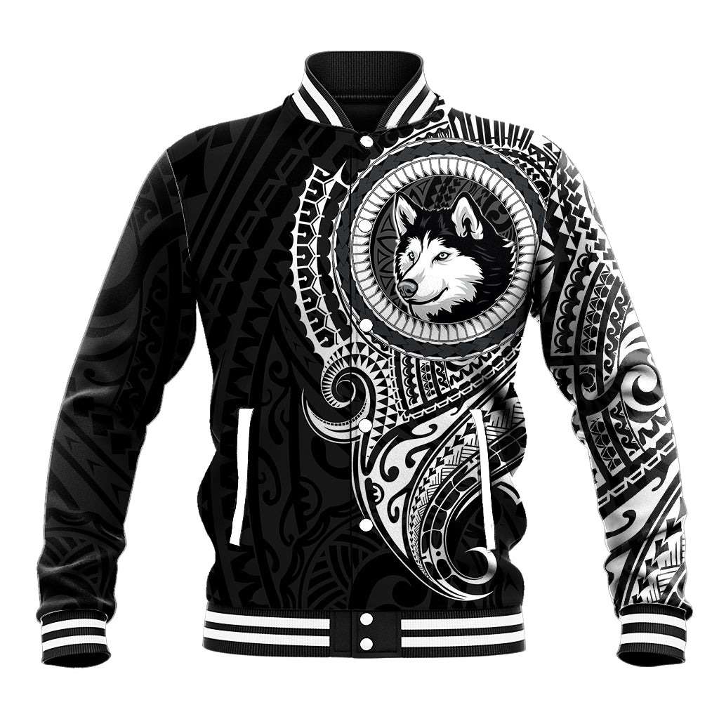Polynesian Husky Dog Baseball Jacket Dog In My Heart LT6 - Wonder Print Shop