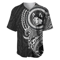 Polynesian Husky Dog Baseball Jersey Dog In My Heart LT6 - Wonder Print Shop