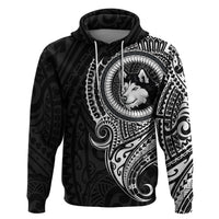 Polynesian Husky Dog Hoodie Dog In My Heart LT6 - Wonder Print Shop