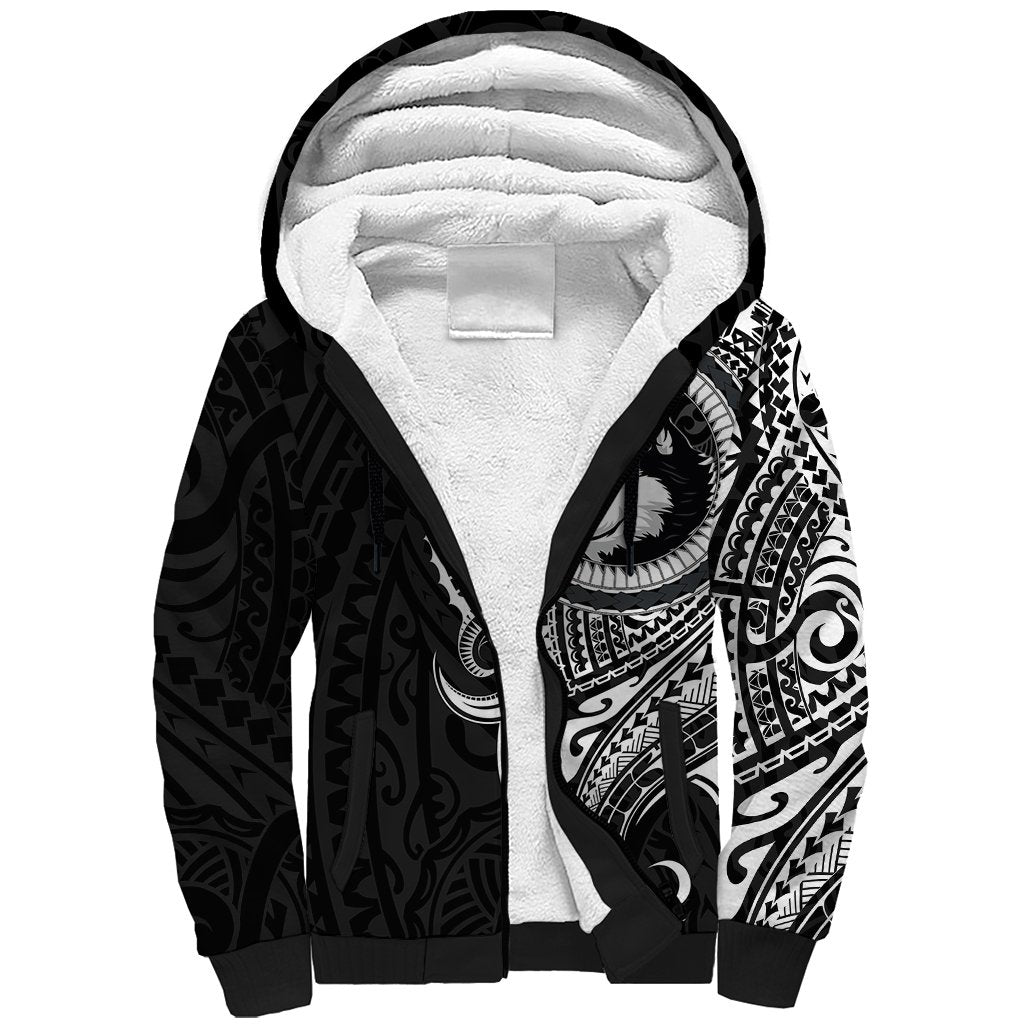 Polynesian Husky Dog Sherpa Hoodie Dog In My Heart LT6 - Wonder Print Shop