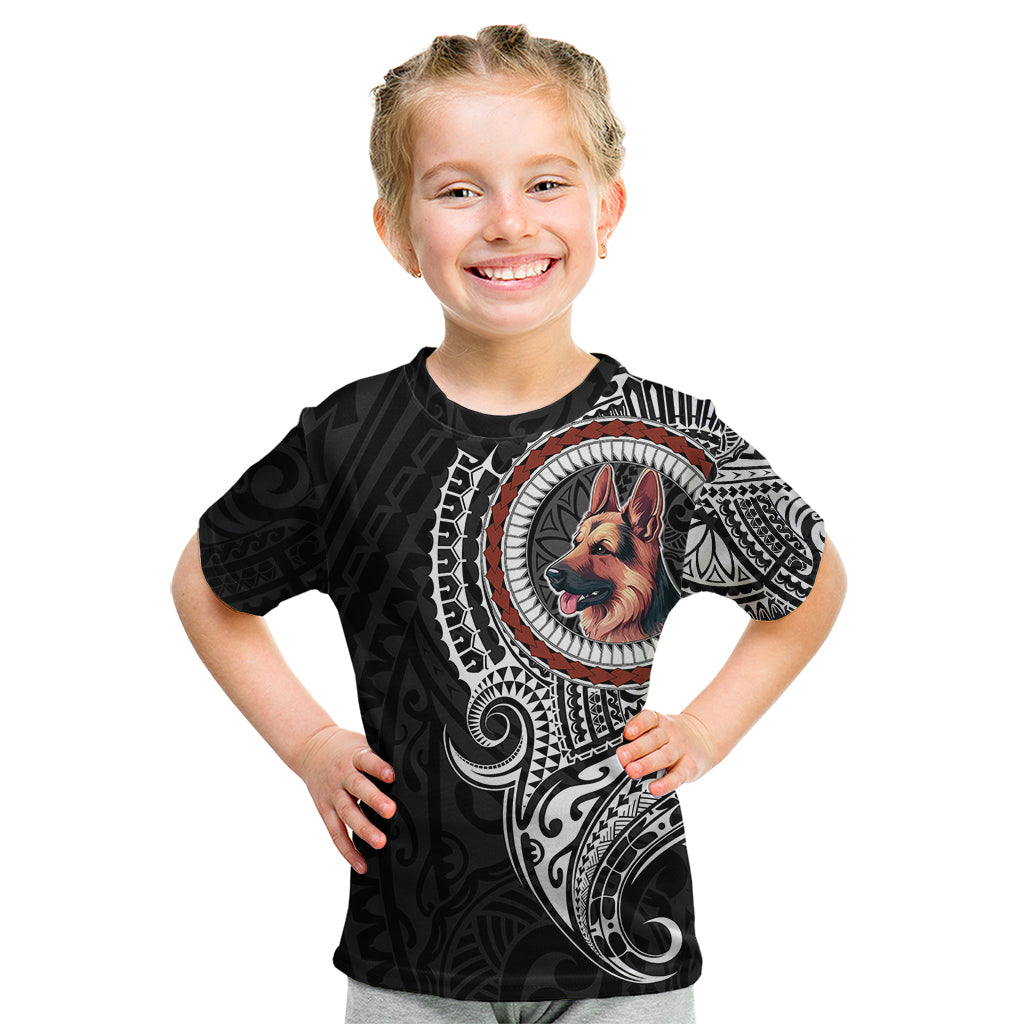 Polynesian German Shepherd Dog Kid T Shirt Dog In My Heart LT6 - Wonder Print Shop