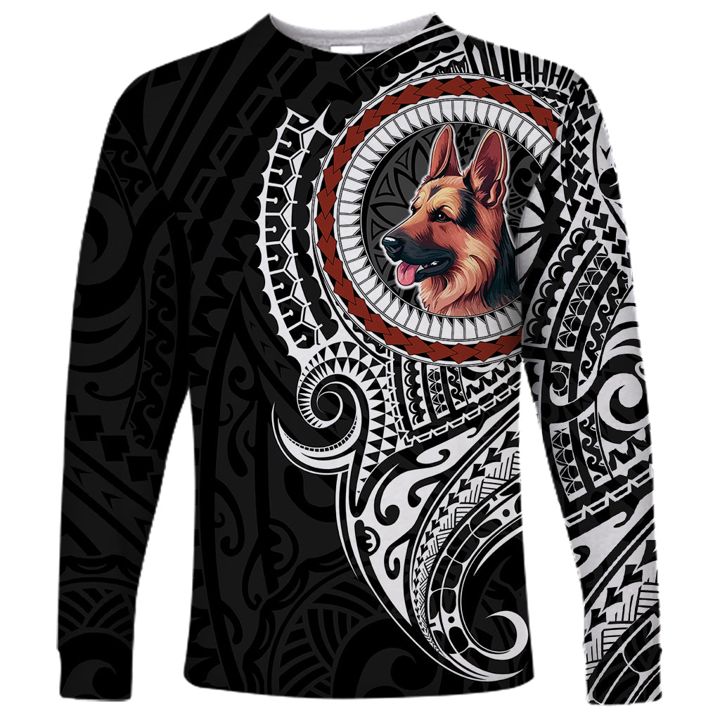 Polynesian German Shepherd Dog Long Sleeve Shirt Dog In My Heart LT6 - Wonder Print Shop