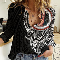 Polynesian German Shepherd Dog Women Casual Shirt Dog In My Heart LT6 - Wonder Print Shop