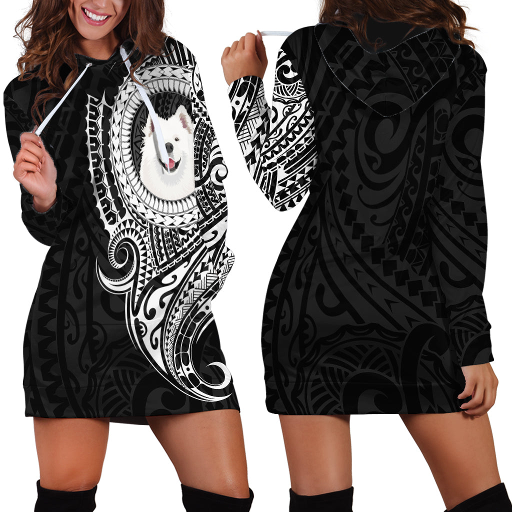 Polynesian Samoyed Dog Hoodie Dress Dog In My Heart LT6 - Wonder Print Shop