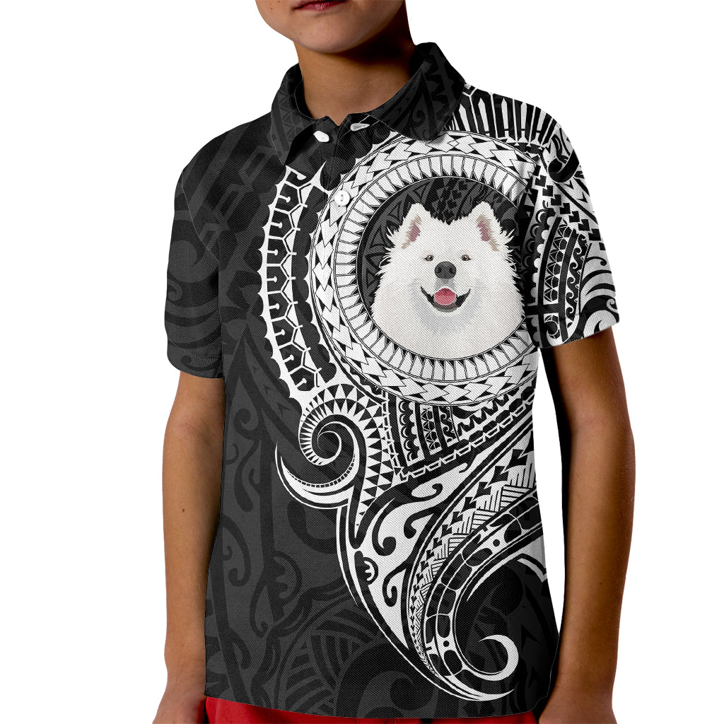 Polynesian Samoyed Dog Kid Polo Shirt Dog In My Heart LT6 - Wonder Print Shop