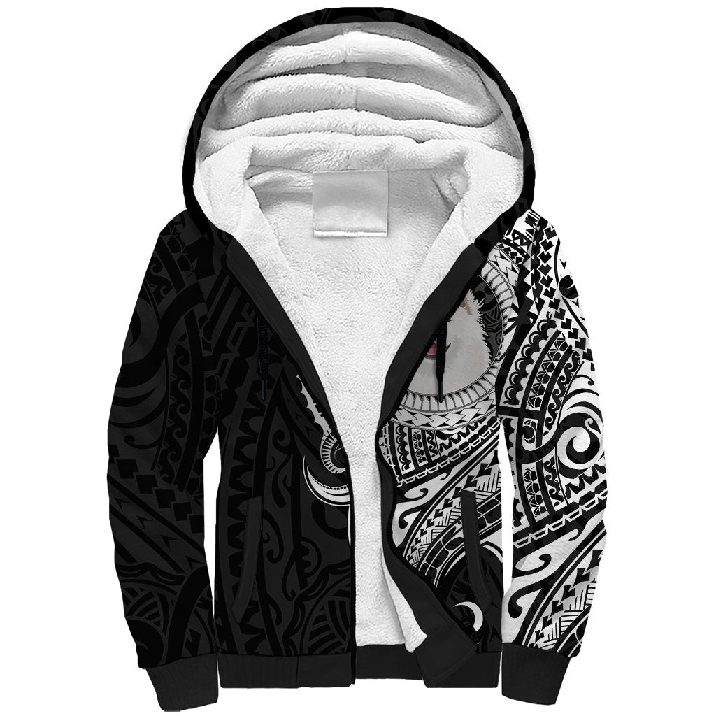 Polynesian Samoyed Dog Sherpa Hoodie Dog In My Heart LT6 - Wonder Print Shop