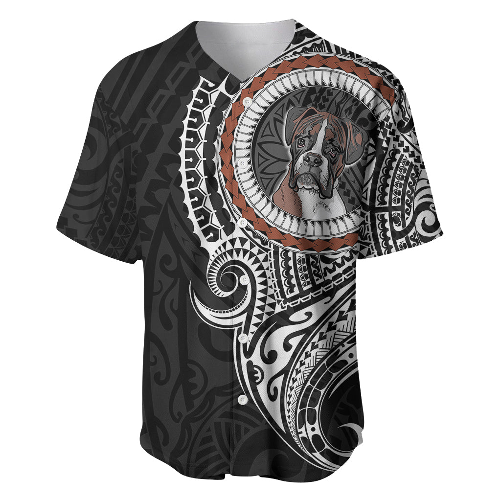 Polynesian Boxer Dog Baseball Jersey Dog In My Heart LT6 - Wonder Print Shop