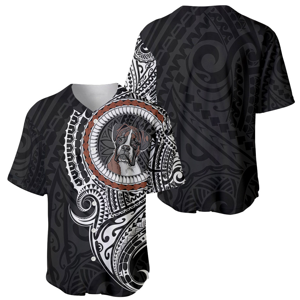 Polynesian Boxer Dog Baseball Jersey Dog In My Heart LT6 - Wonder Print Shop