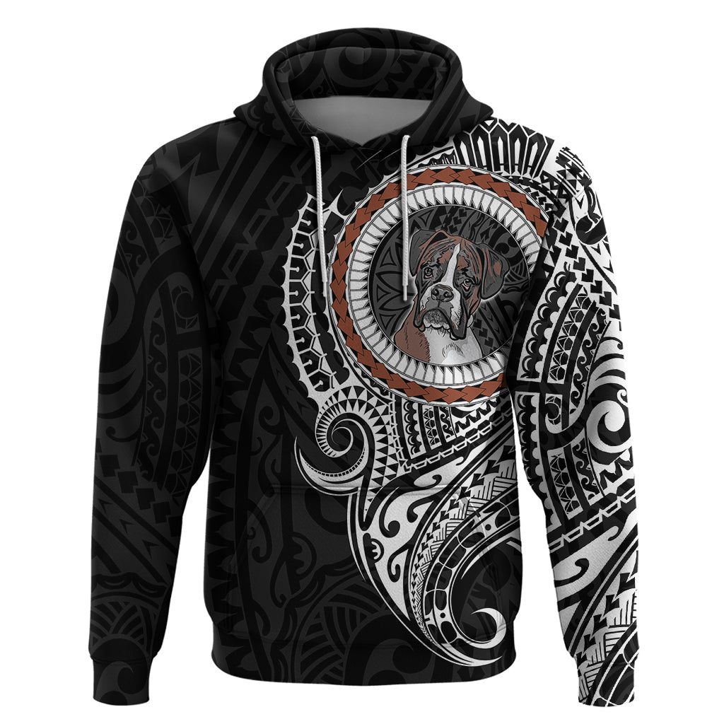 Polynesian Boxer Dog Hoodie Dog In My Heart LT6 - Wonder Print Shop