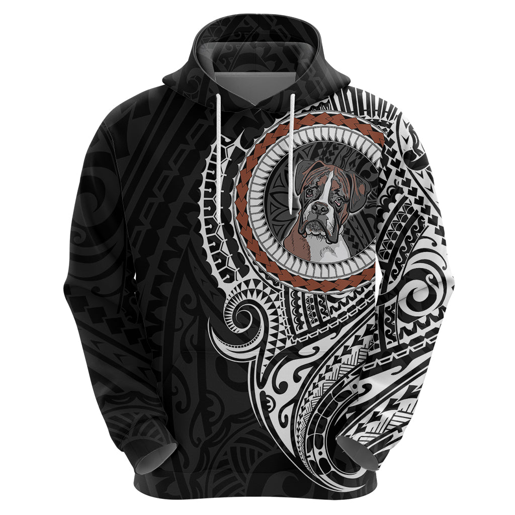 Polynesian Boxer Dog Hoodie Dog In My Heart LT6 - Wonder Print Shop