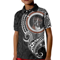 Polynesian Boxer Dog Kid Polo Shirt Dog In My Heart LT6 - Wonder Print Shop