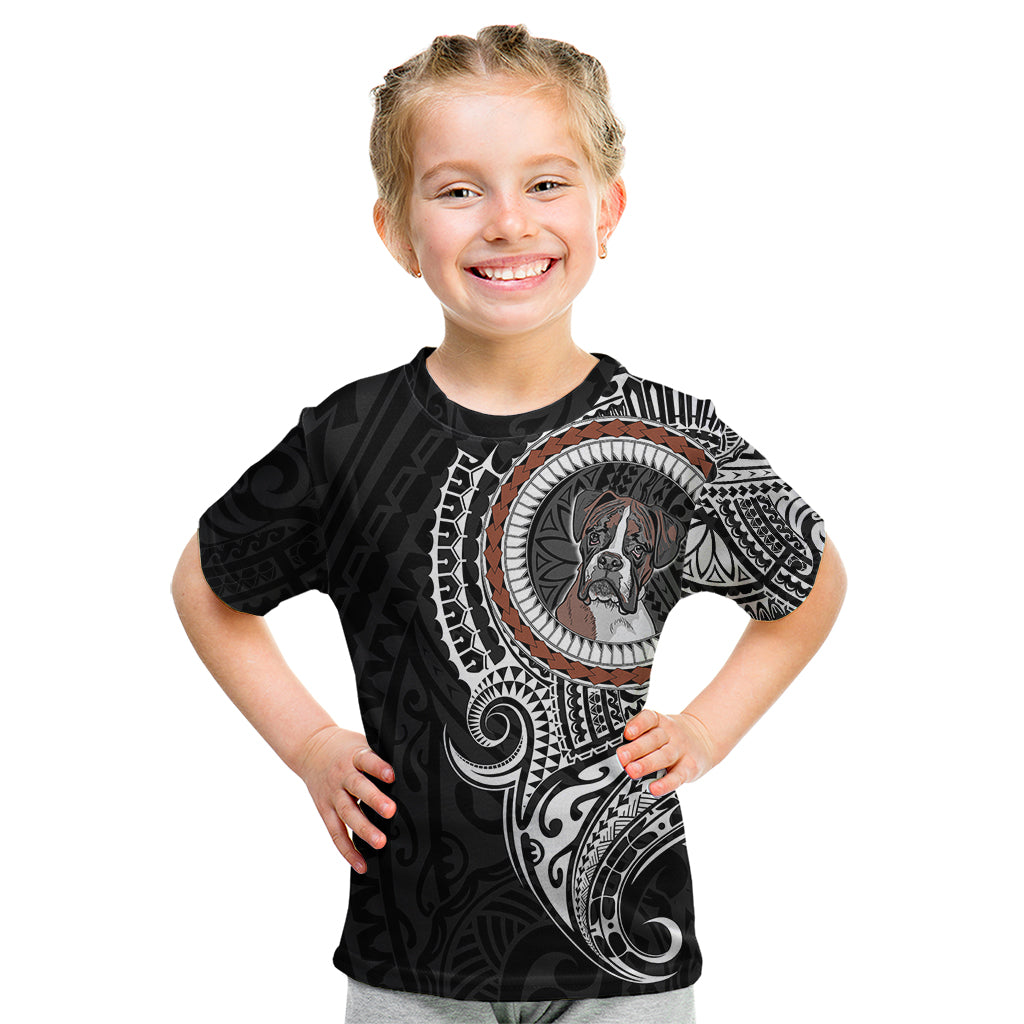 Polynesian Boxer Dog Kid T Shirt Dog In My Heart LT6 - Wonder Print Shop