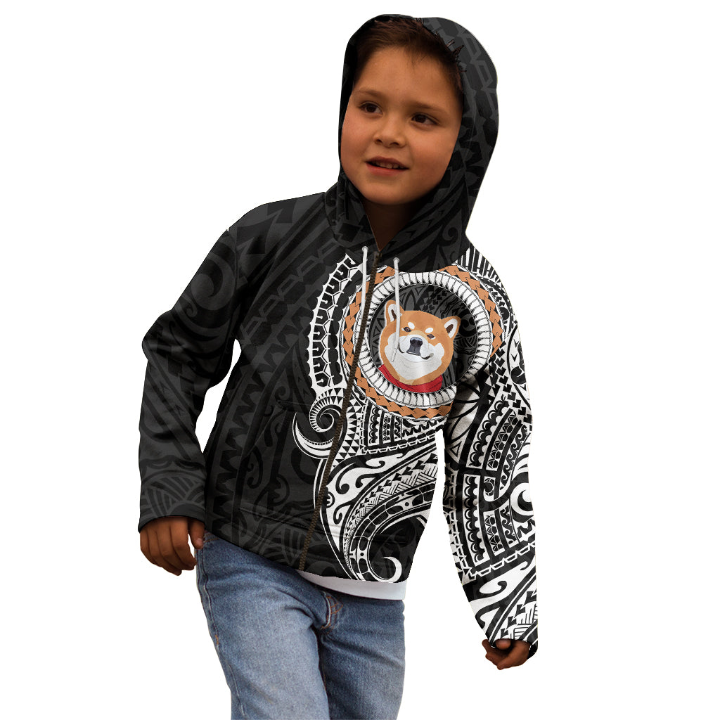 Polynesian Shiba Inu Dog Kid Hoodie Dog In My Heart LT6 - Wonder Print Shop