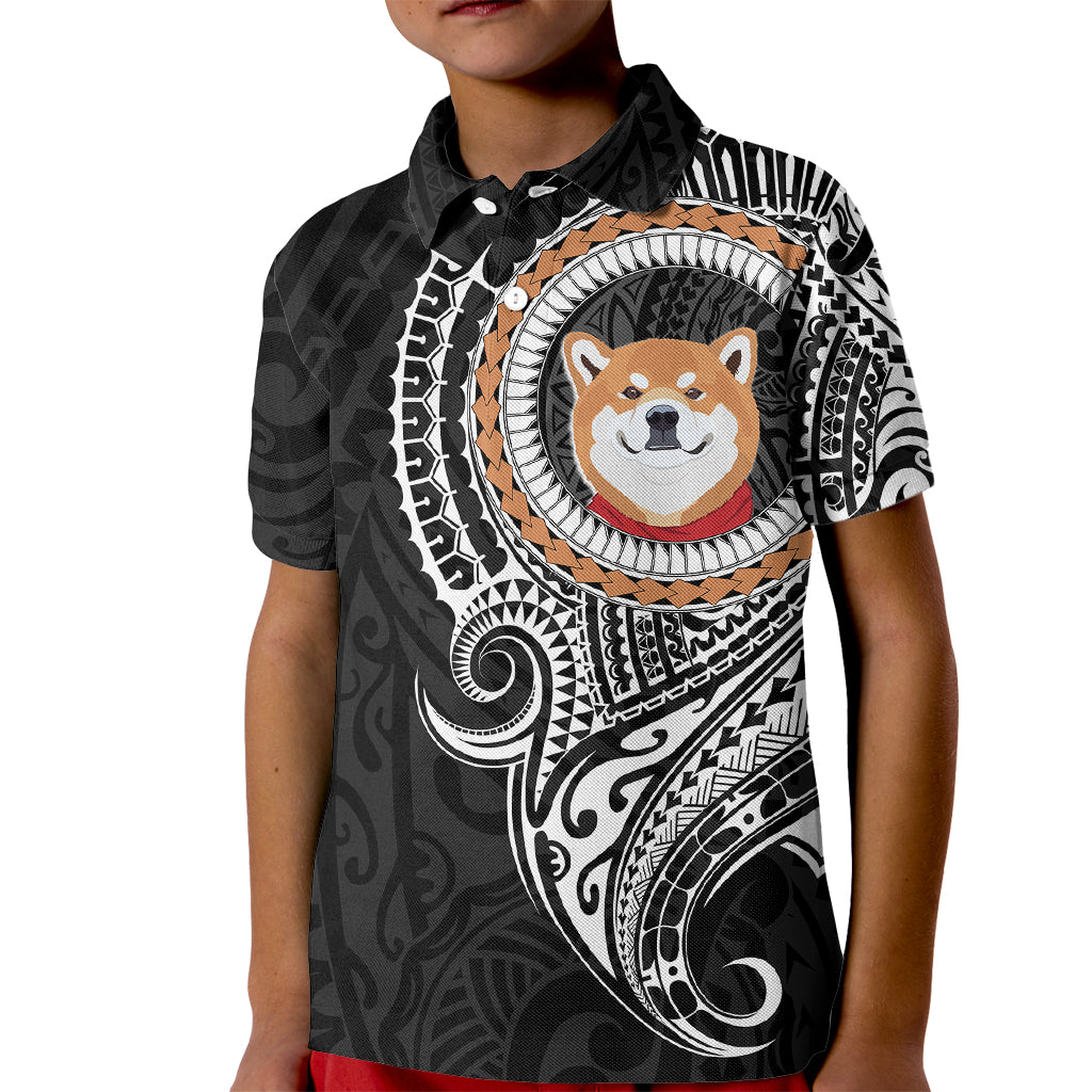 Polynesian Shiba Inu Dog Kid Polo Shirt Dog In My Heart LT6 - Wonder Print Shop