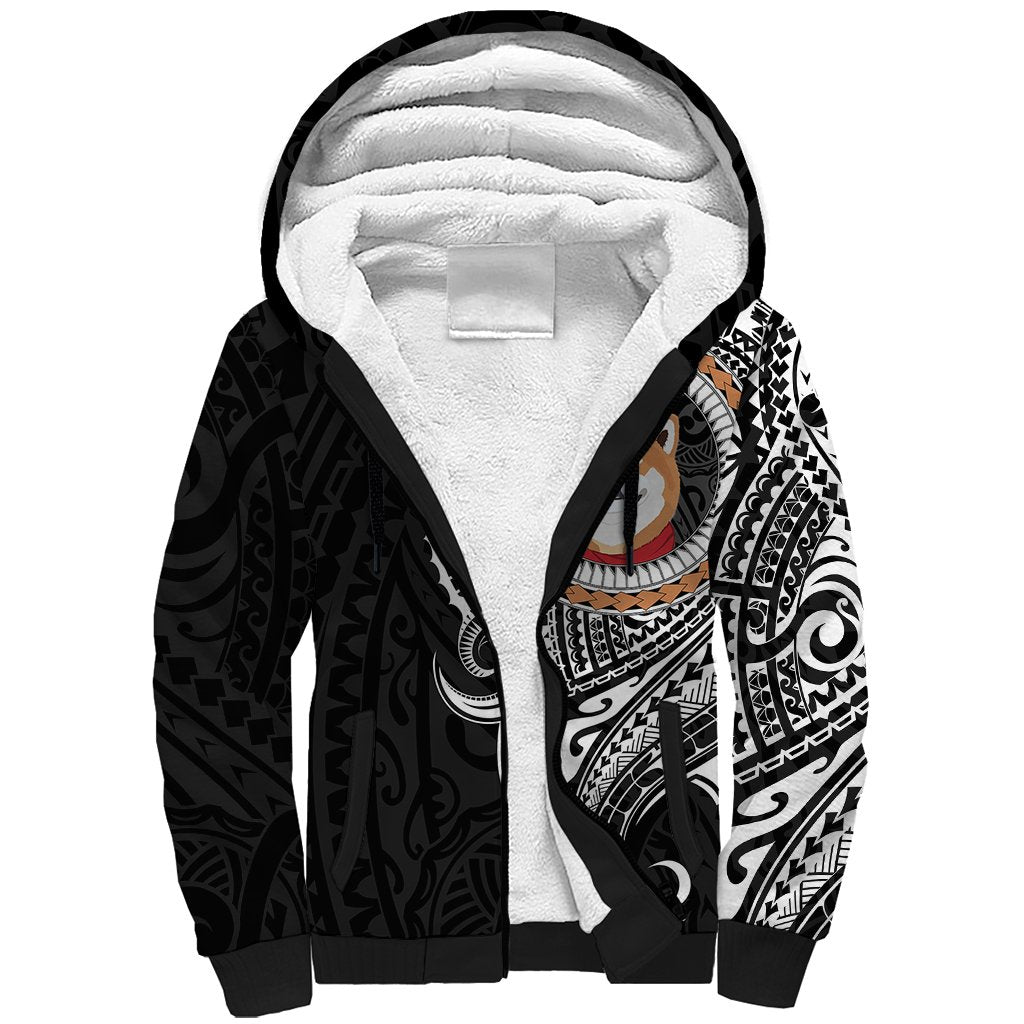 Polynesian Shiba Inu Dog Sherpa Hoodie Dog In My Heart LT6 - Wonder Print Shop