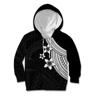 Polynesian Kid Hoodie With Plumeria Flower White LT6 - Wonder Print Shop