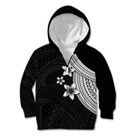 Polynesian Kid Hoodie With Plumeria Flower White LT6 - Wonder Print Shop