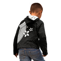 Polynesian Kid Hoodie With Plumeria Flower White LT6 - Wonder Print Shop