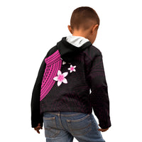 Polynesian Kid Hoodie With Plumeria Flower Pink LT6 - Wonder Print Shop