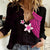 Polynesian Women Casual Shirt With Plumeria Flower Pink LT6 - Wonder Print Shop