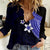 Polynesian Women Casual Shirt With Plumeria Flower Blue LT6 - Wonder Print Shop