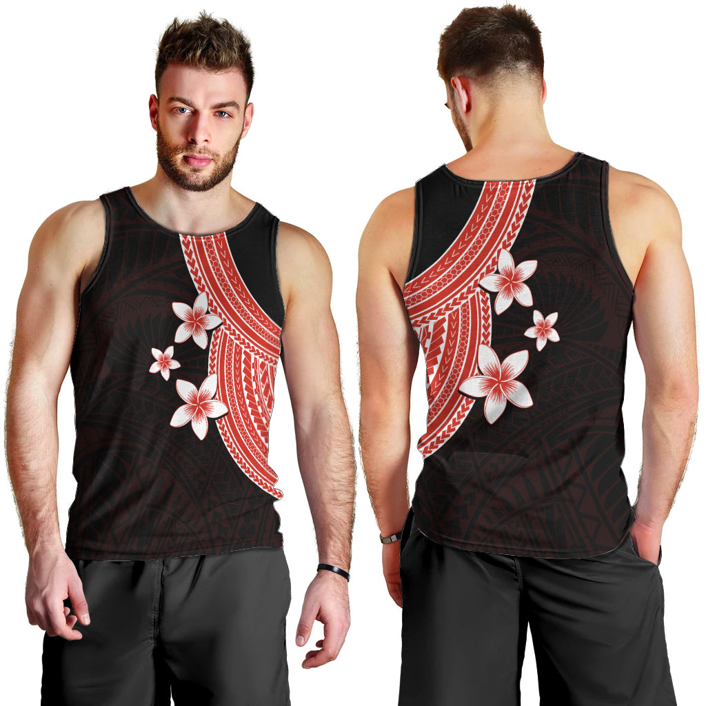 polynesian-men-tank-top-with-plumeria-flower-red