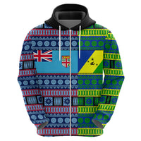 Custom Malampa Fiji Hoodie Tribal Patterns LT6 - Wonder Print Shop