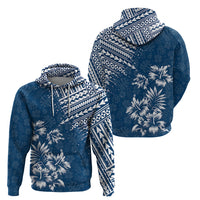 Hawaii Summer Hoodie Mix Polynesian Dark Blue LT6 - Wonder Print Shop