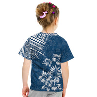 Hawaii Summer Kid T Shirt Mix Polynesian Dark Blue LT6 - Wonder Print Shop