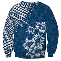 Hawaii Summer Sweatshirt Mix Polynesian Dark Blue LT6 - Wonder Print Shop