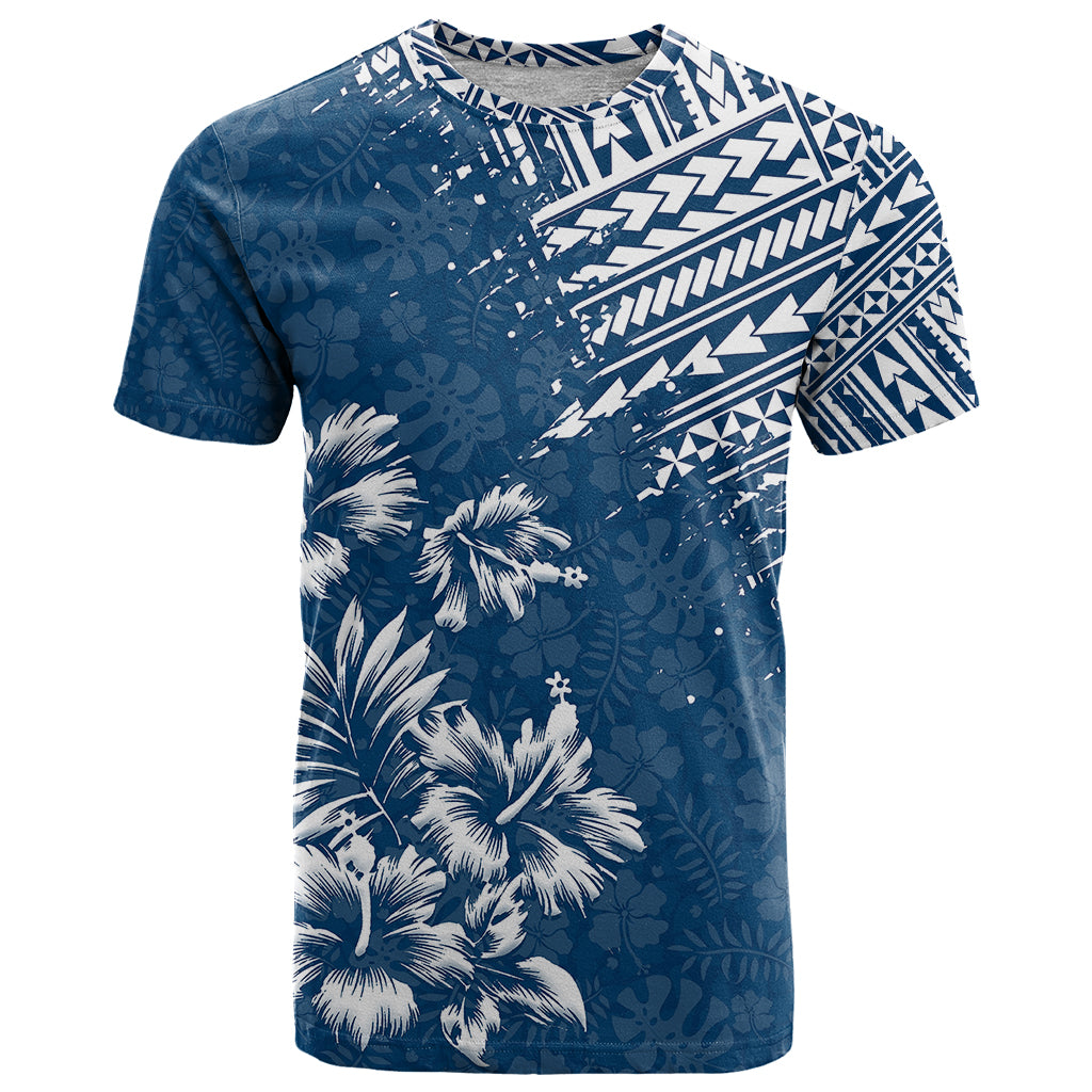 Hawaii Summer T Shirt Mix Polynesian Dark Blue LT6 - Wonder Print Shop