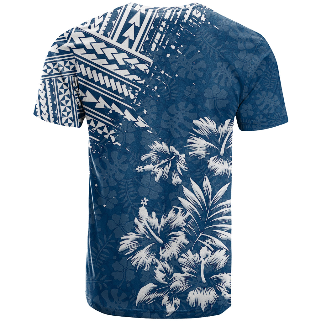 Hawaii Summer T Shirt Mix Polynesian Dark Blue LT6 - Wonder Print Shop